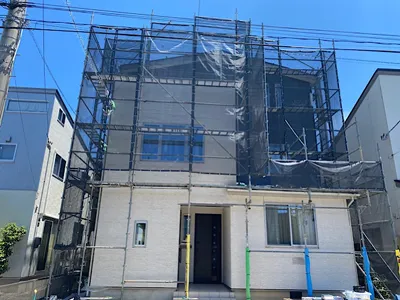 塗装工事前の建物外観2-新潟市西区